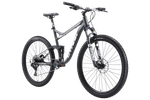Велосипед 29" Stark'24 Tactic FS 29.4 HD р.18" серый матовый/серебристый металлик
