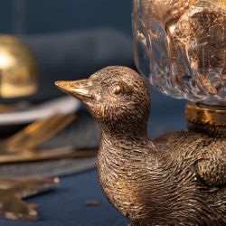 Фруктовница-конфетница Уточка Ханни Бронза