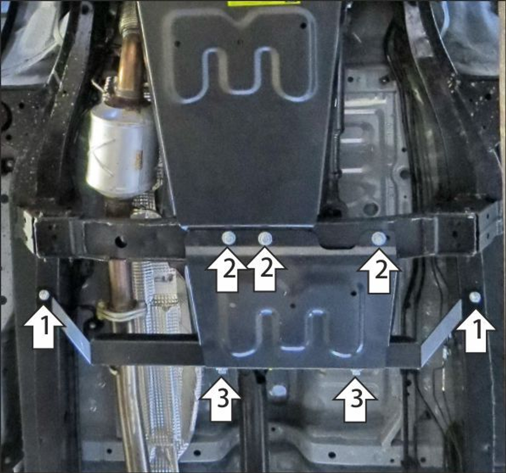 Защита алюминиевая 4 мм раздаточной коробки для JAC T8 Motodor.348304