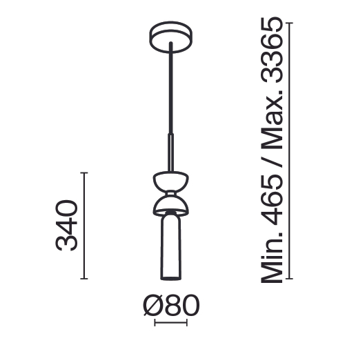 Подвесной светильник Maytoni MOD178PL-01B