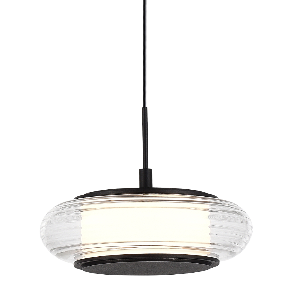 SL6239.403.01 Светильник подвесной ST-Luce черный/прозрачный LED 1*7W 3000K FRITTELA
