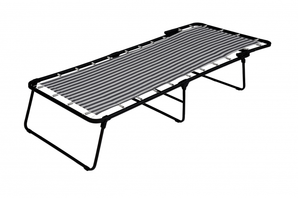 Кровать раскладная Надин жесткая арт.С407/70 (цвет ткани серый рис.полоска (1 шт. в уп.)