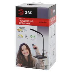 Настольный светильник ЭРА NLED-499-10W-BK светодиодный черный