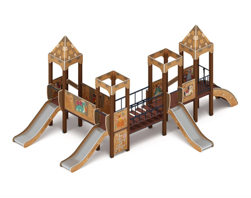 Детский игровой комплекс Королевство (Картонное) ДИК 1.15.04-22 H=900