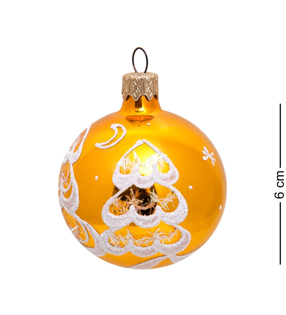 Элита НФШ-1198/3 Набор ел.украшений Шар 3шт «Ёлочка» 60 мм