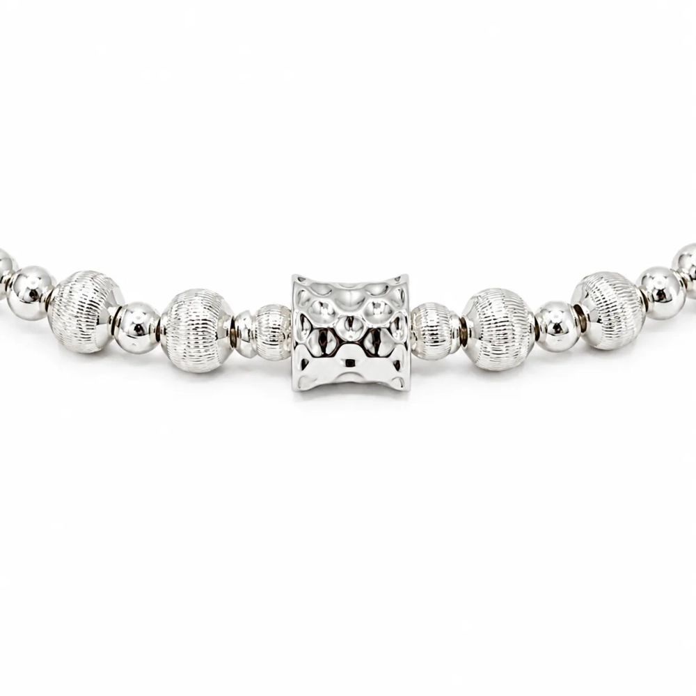 Колье-чокер YIDA «Серебряные бусины» Silver