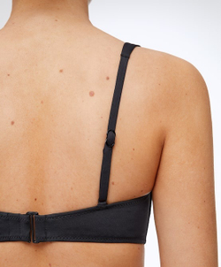 OYSHO Лиф бикини U-образной формы с завязками, черный