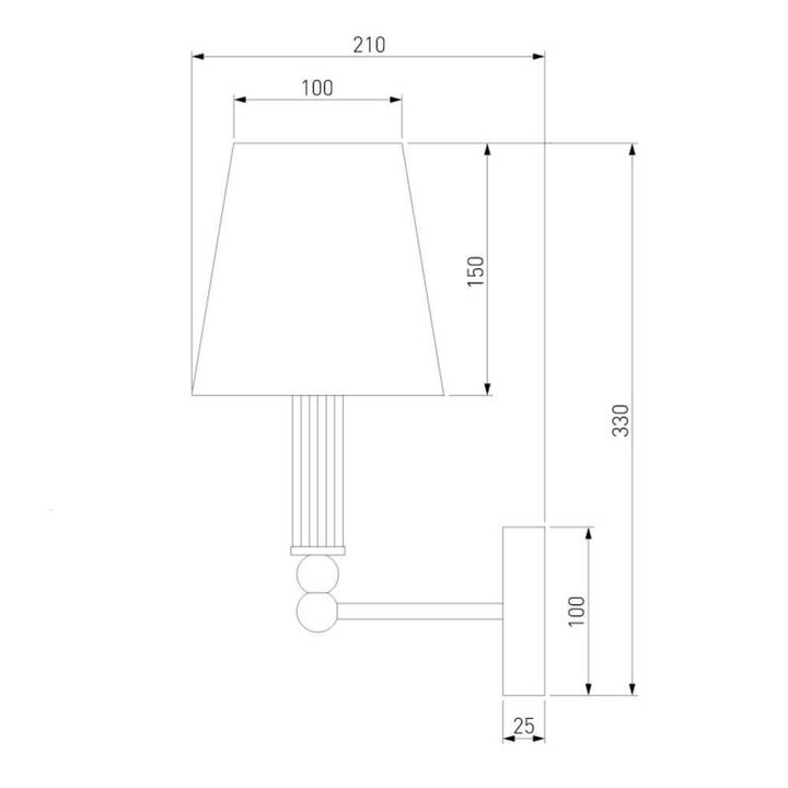 Бра Eurosvet 60145/1 хром