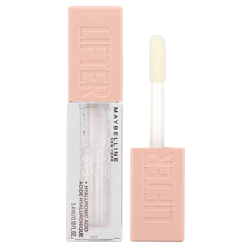 Maybelline, Lifter Gloss + гиалуроновая кислота, перламутровый 001, 5,4 мл (0,18 жидк. унц.)