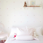 Интерьерная наклейка Watercolor Polka Dots — бирюзовый