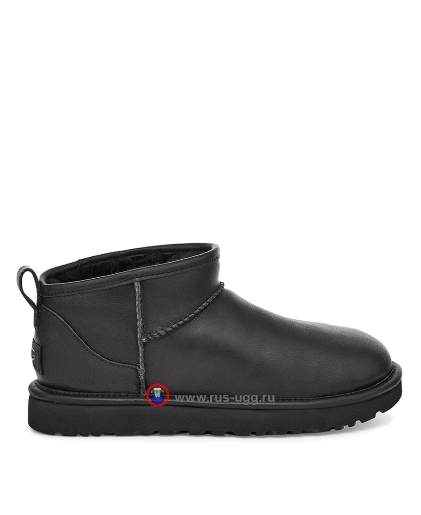 ULTRA MINI MEN LEATHER Black