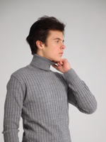 Водолазка с патчем Город Горький серая