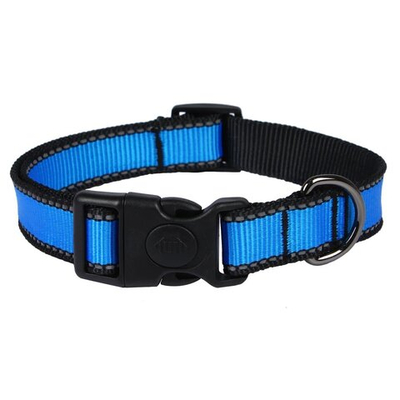 Ошейник LOOK M нейлон фиксатор св/от 20" 28-45 PerseiLine ОНЛ-220 ГОЛУБОЙ