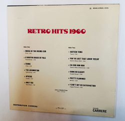 Винтажная виниловая пластинка LP Сборник Baby One RETRO HITS 1960 vol. 1 (France 1974)