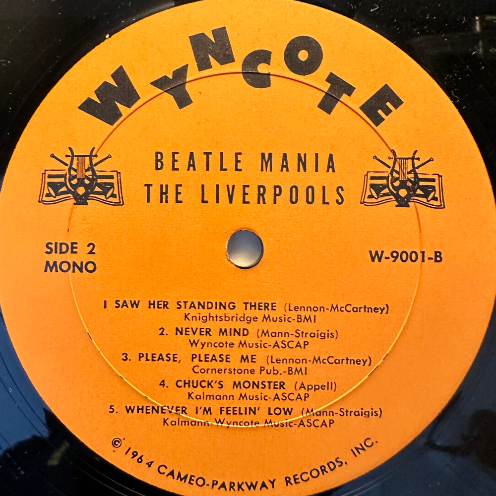 The Liverpools ‎– Beatle Mania! In The USA (США 1964г.)