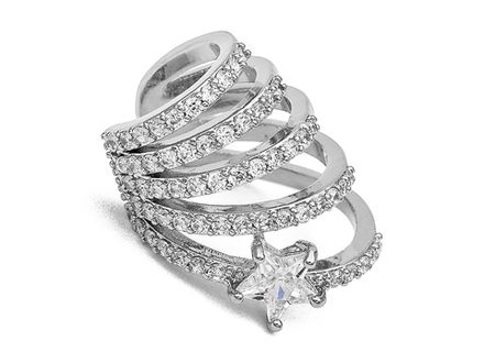 Кафф "Luckystar" со стразами