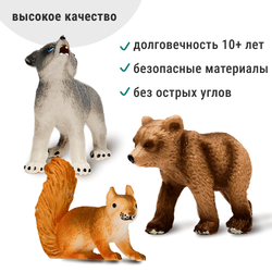 Лесные малыши - 6 фигурок с аудиосказками и мини-книгой