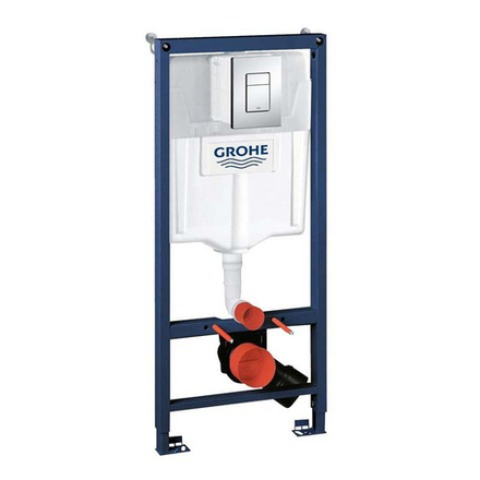 AQUAER Инсталляция Grohe SOLIDO для подвесного унитаза  + Унитаз подвесной SANITECO, безободковый, 535x360