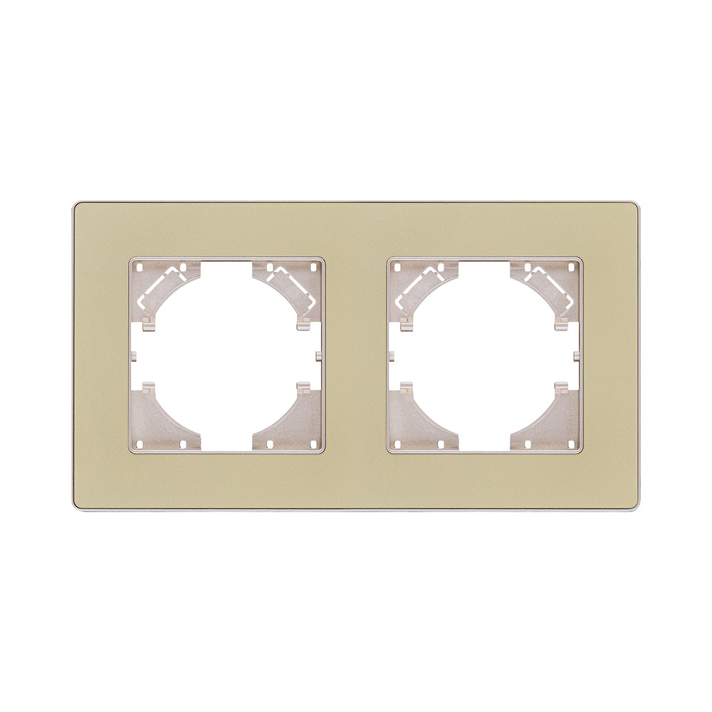 Рамка 2-постовая, золотой Kollinger Eleganz Acryl EA2GD