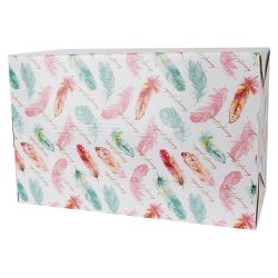 Чайный сервиз 12пр. "Перья" (6 персон) v=250мл. (керамика) (подарочная упаковка)