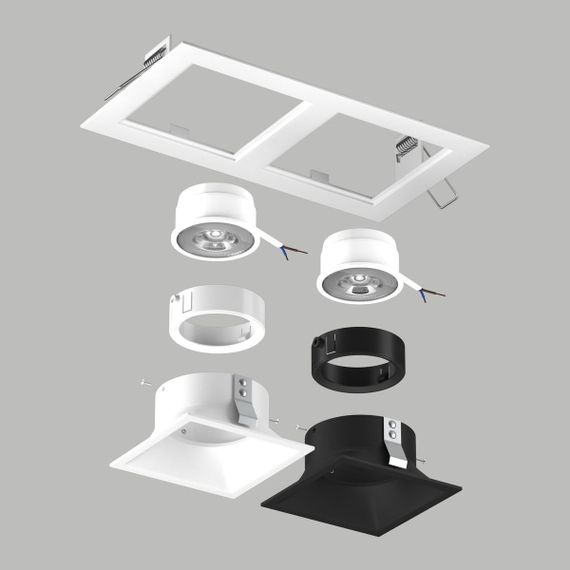 Комплект со светильником Lightstar Domino Quadro (214526+214506+214507+214006+214007) D5260607WBMOD