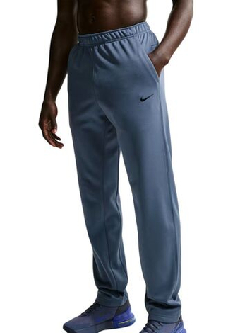 Мужские теннисные штаны Nike Therma-FIT Open Hem Fitness - diffused blue/diffused blue/black