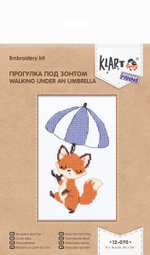 "Klart" набор для вышивания12-070 "Прогулка под зонтом"