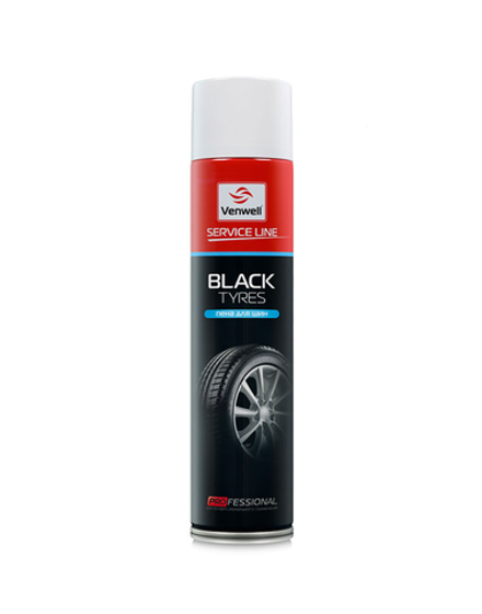 Venwell пена для шин BLACK TYRES спрей 600мл