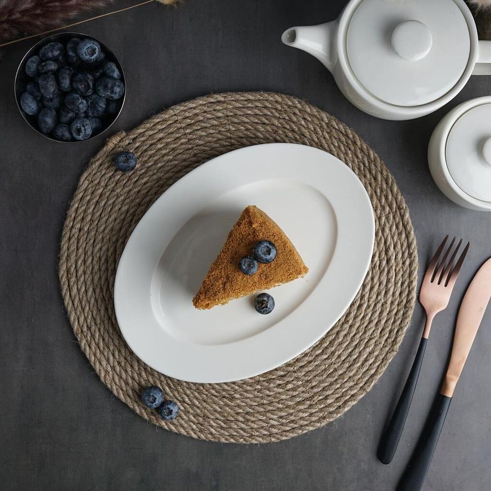 Блюдо овальное 24*18 см h2 см   Noble [1]