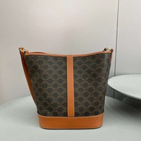 Celine Medium Bucket In Triomphe Canvas