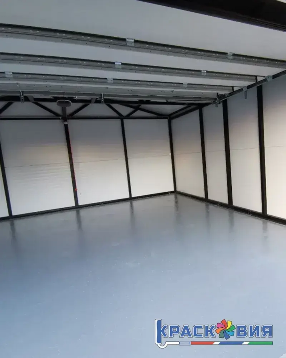 Краска по бетону Бетостоун-2 Эксперт Алмаз УФ, полиуретановая эмаль, износостойкая, УФ-стойкая, RAL 7040, 10кг.