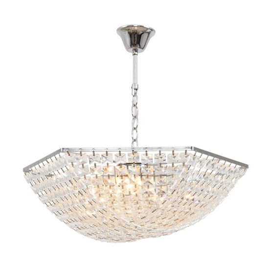 8377/5 NEOCLASSI LN хром/прозрачный, металл/хрусталь Люстра подвесная E27 5*60W 220V AMALIA