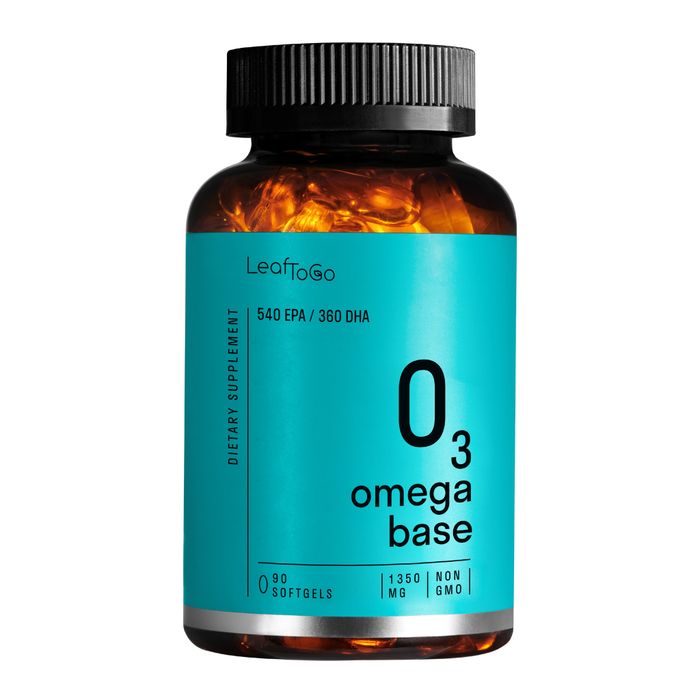 Омега-3, Omega-3, Leaf To Go, 90 желатиновых капсул