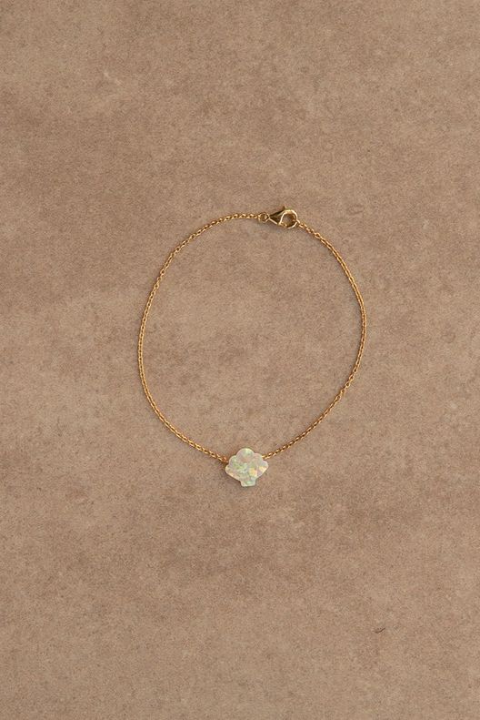 Браслет Ракушка шампань, позолота / Opal Magic