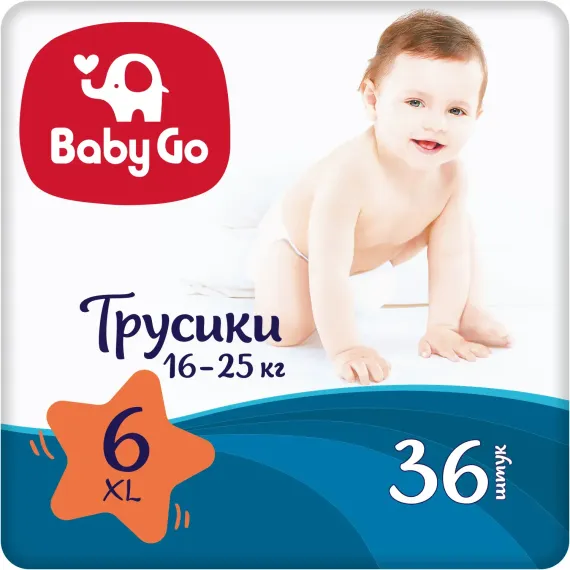 Трусики BabyGo Classic XL (16-25 кг) 36 шт.
