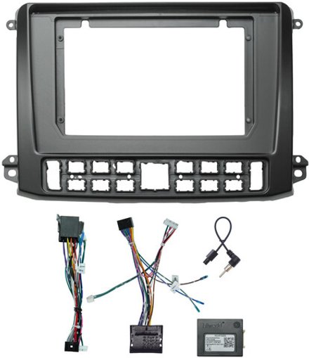 Магнитола для ГАЗ Газель НН 2019+, Соболь НН 2022+ (рамка черная) - FarCar BM10-9711B монитор 10.36" QLED на Android 14, TS10, 4+32Гб, CarPlay, 4G SIM-слот