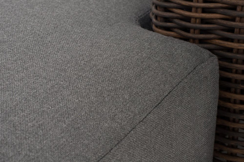 "Капри" кушетка из искусственного ротанга, цвет коричневый