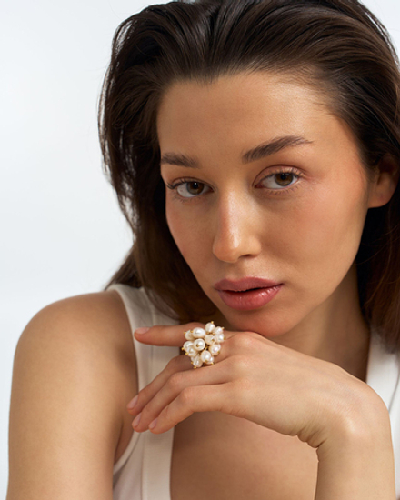 Кольцо Bubble pearl