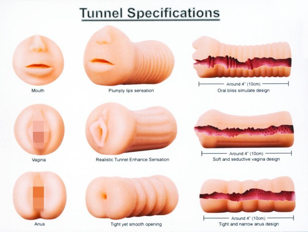 Набор из 3 мастурбаторов XXX To-Go Threesome (Цвет: телесный)