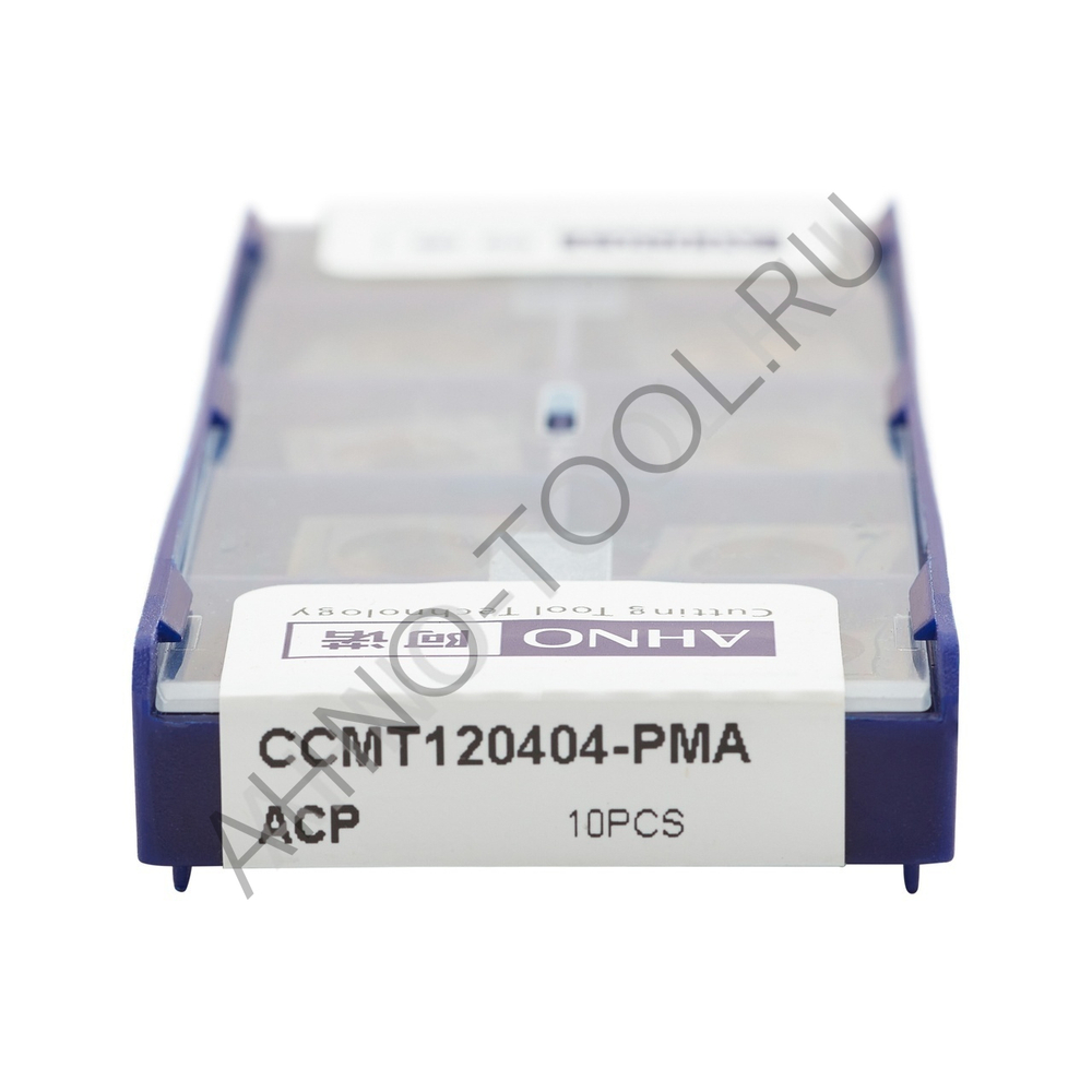 Пластина твердосплавная ISO CCMT120404-PMA ACP20E AHNO по стали, получистовая