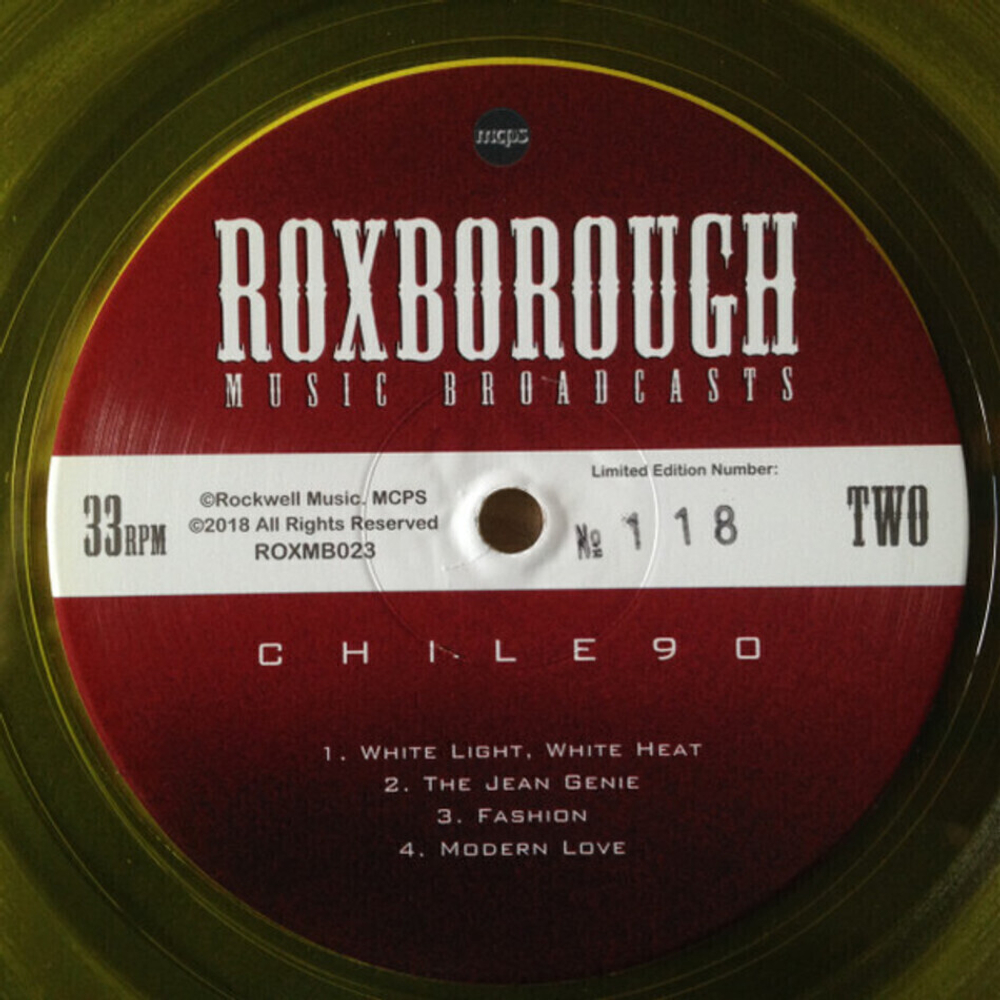 David Bowie / Chile90 (Limited Edition)(Clear Vinyl)(LP)