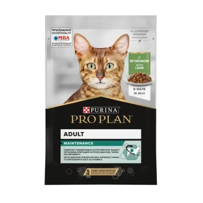 Ягненок в желе, 85г влажный корм для взрослых кошек ProPlan