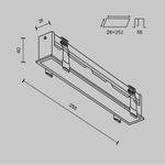 Встраиваемый светильник Technical DL066-20W3-6K-W
