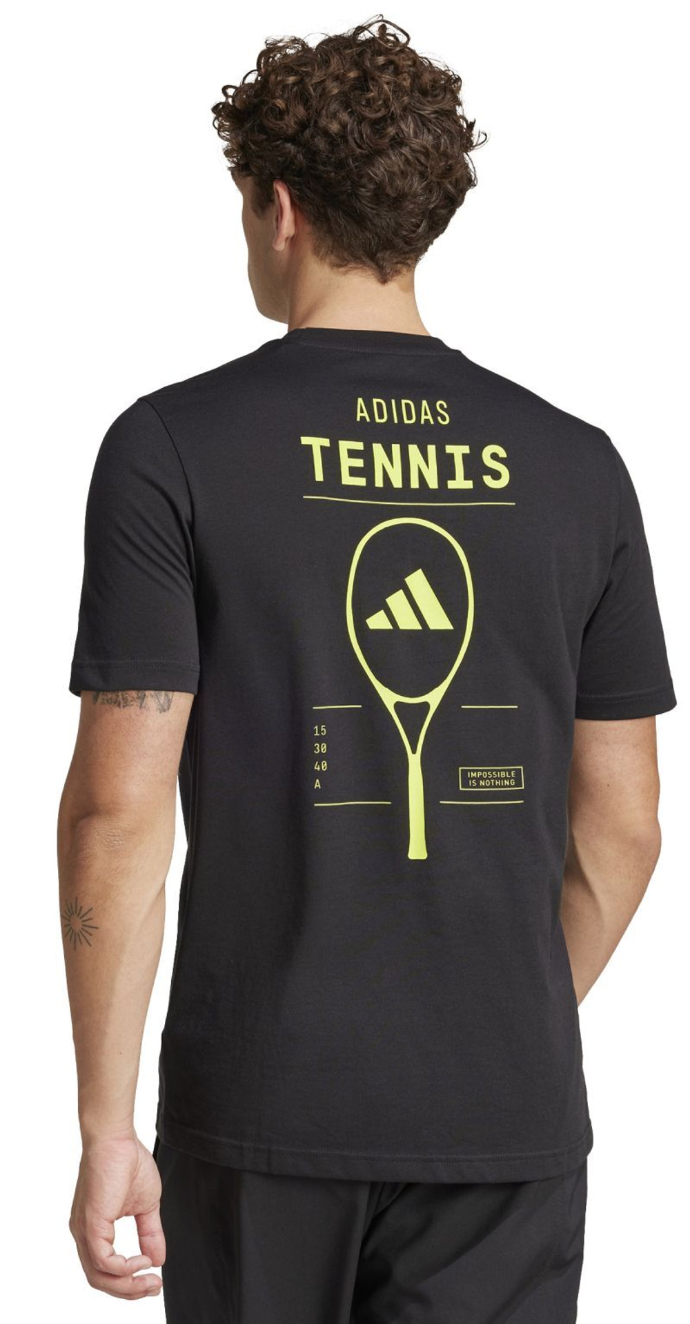 Мужская теннисная футболка Adidas Aeroready Tennis Category Graphic - черный