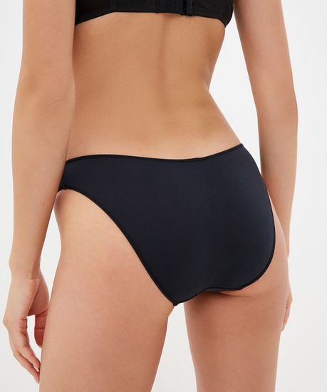 Трусы (2 шт.) женские мини бикини Atlantic, микрофибра, Basic 2BLP-050 черные