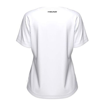 Женская теннисная футболка Head Tie-Break II - white/tourquoise/apricot