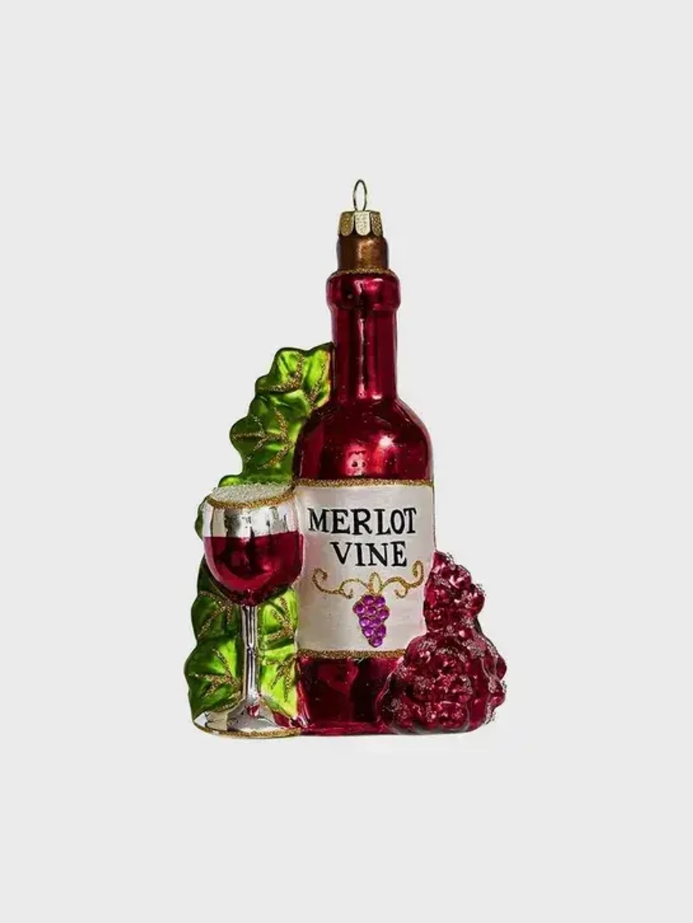 Мерло с бокалом 14см GLT1128