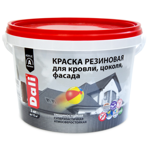 20721 Краска резиновая "DALI" зеленая 6кг "РОГНЕДА"