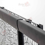 Душевой уголок AvaCan FB2 190-210 + SB80 210х80 профиль черный/стекло тонированное с рисунком