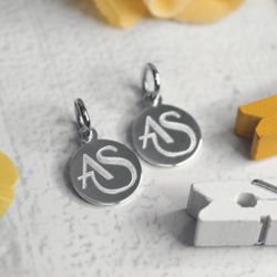 Парные серебряные подвески с гравировкой на заказ